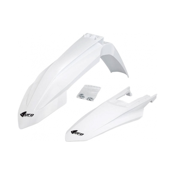 UFO Преден и заден калник KTM SX125-250, SX-F250-450 23-26 бял - BobiMX.com UFO Преден и заден калник KTM SX125-250, SX-F250-450 23-26 бял