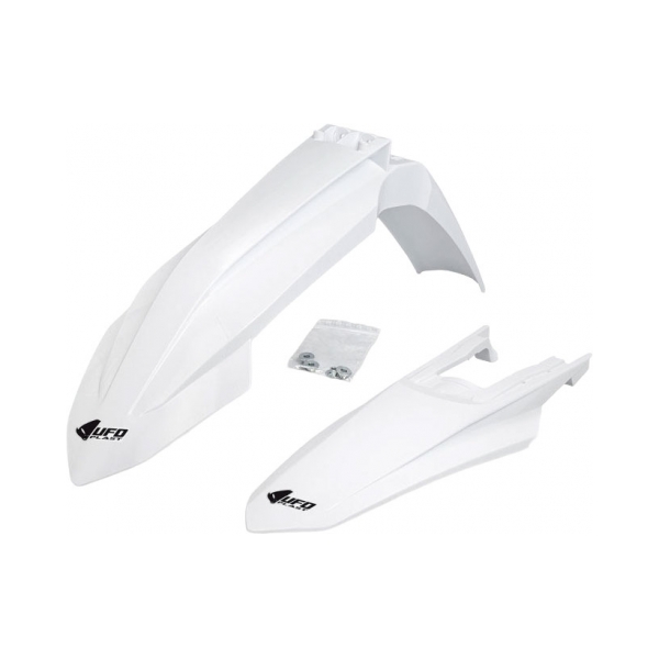 UFO Преден и заден калник KTM EXC150-300, EXC-F250-500 24-26 бял - BobiMX.com UFO Преден и заден калник KTM EXC150-300, EXC-F250-500 24-26 бял