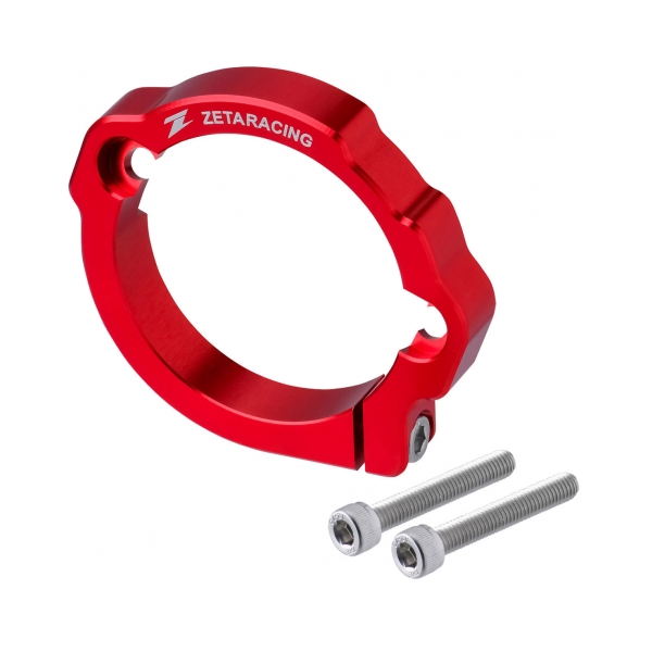 DRC-Zeta Протектор за фланеца на ауспуха KTM EXC250/300 17-26, SX250 17-26; Husqvarna TE250/300 17-26, TC250 17-26 червен - BobiMX.com DRC-Zeta Протектор за фланеца на ауспуха KTM EXC250/300 17-26, SX250 17-26; Husqvarna TE250/300 17-26, TC250 17-26 червен