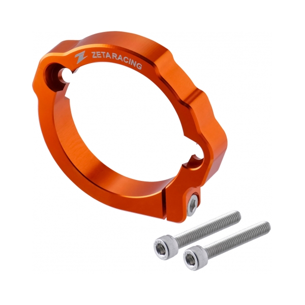 DRC-Zeta Протектор за фланеца на ауспуха KTM EXC250/300 17-26, SX250 17-26; Husqvarna TE250/300 17-26, TC250 17-26 оранжев - BobiMX.com DRC-Zeta Протектор за фланеца на ауспуха KTM EXC250/300 17-26, SX250 17-26; Husqvarna TE250/300 17-26, TC250 17-26 оранжев