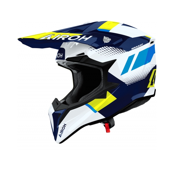 Airoh Каска Wraaap Vision Yellow/Blue Gloss - BobiMX.com Airoh Каска Wraaap Vision Yellow/Blue Gloss