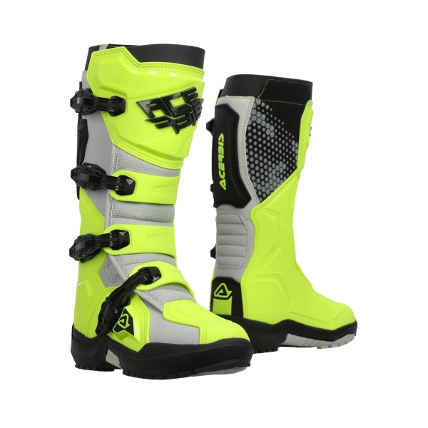 Acerbis Ботуши Artiglio Fluo Yellow/White - BobiMX.com Acerbis Ботуши Artiglio Fluo Yellow/White