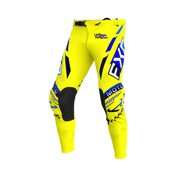 FXR Панталон Podium Gladiator MX25 Yellow Navy Blue - BobiMX.com FXR Панталон Podium Gladiator MX25 Yellow Navy Blue