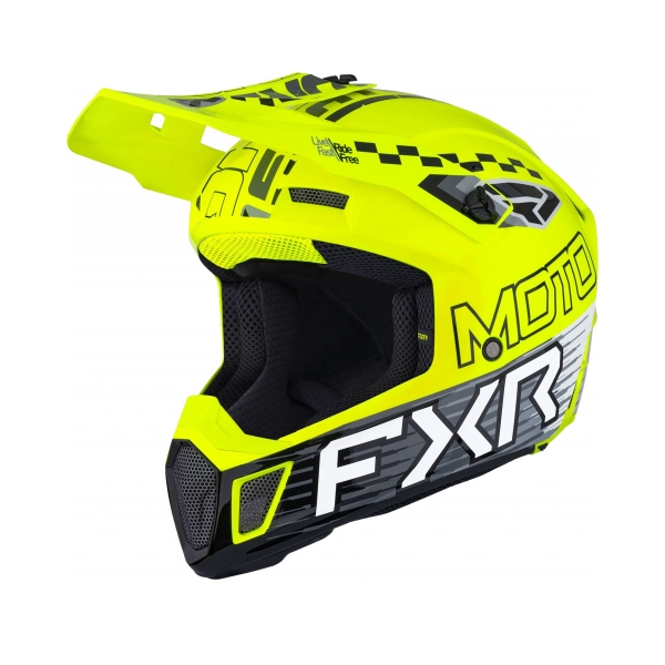 FXR Каска Clutch Race Div MX26 HiVis - BobiMX.com FXR Каска Clutch Race Div MX26 HiVis