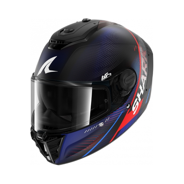 Shark Каска Spartan RS Speed-Tech Mat Black Blue Red - BobiMX.com Shark Каска Spartan RS Speed-Tech Mat Black Blue Red