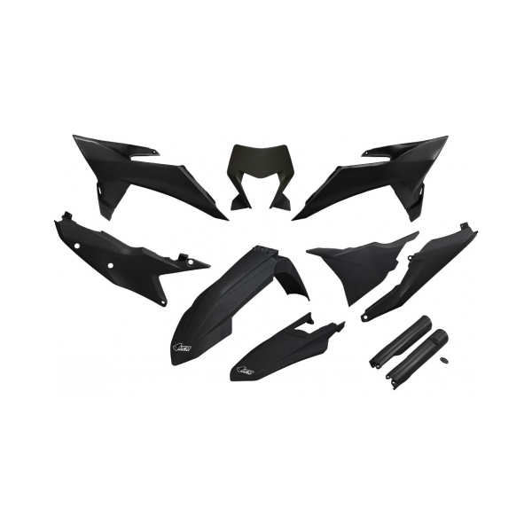 UFO Комплект пластмаси KTM EXC/ EXC-F 2026 черен - BobiMX.com UFO Комплект пластмаси KTM EXC/ EXC-F 2026 черен