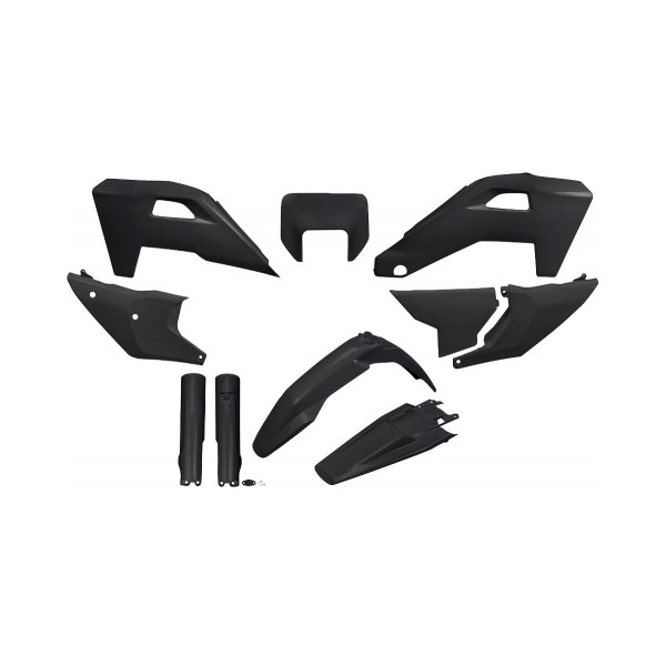 UFO Комплект пластмаси Husqvarna FE/TE 2026 черен - BobiMX.com UFO Комплект пластмаси Husqvarna FE/TE 2026 черен