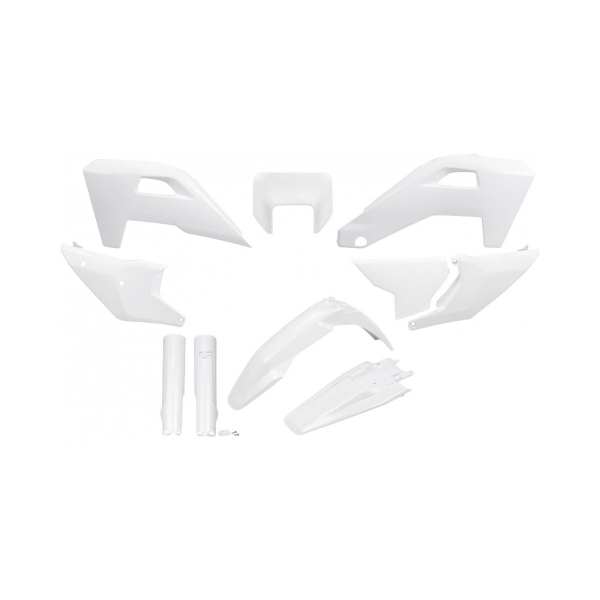 UFO Комплект пластмаси Husqvarna FE/TE 2026 бял - BobiMX.com UFO Комплект пластмаси Husqvarna FE/TE 2026 бял