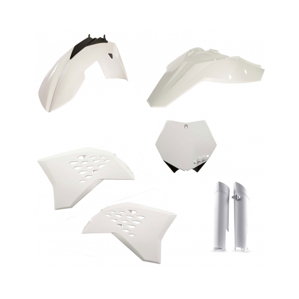 Acerbis Пълен кит пластмаси KTM SX-F250-505 08-10 бял - BobiMX.com Acerbis Пълен кит пластмаси KTM SX-F250-505 08-10 бял