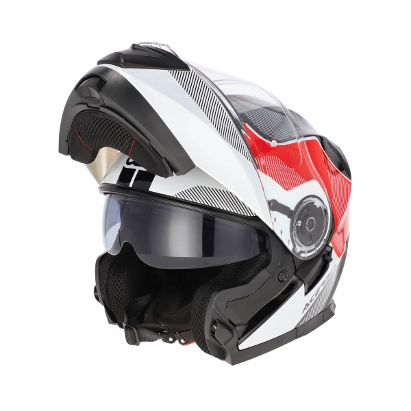 Acerbis Каска Serel White Red - BobiMX.com Acerbis Каска Serel White Red