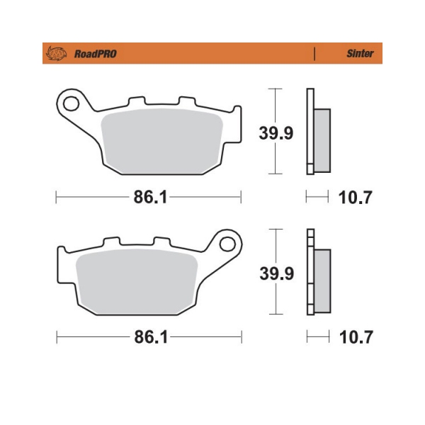 Moto-Master Накладки задни 402202 - BobiMX.com Moto-Master Накладки задни 402202