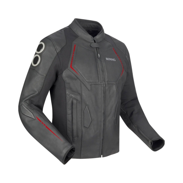 Bering Кожено яке Radial Black/Red - BobiMX.com Bering Кожено яке Radial Black/Red