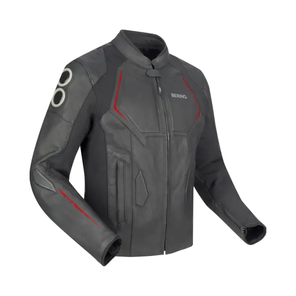 Bering Кожено яке Radial Black/Red - BobiMX.com Bering Кожено яке Radial Black/Red
