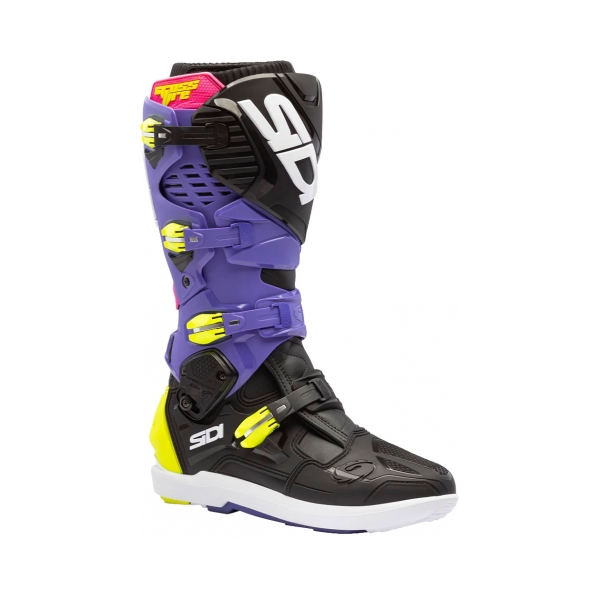 SIDI Ботуши Crossfire 3 SRS Violet Black Fluo Yellow - BobiMX.com SIDI Ботуши Crossfire 3 SRS Violet Black Fluo Yellow